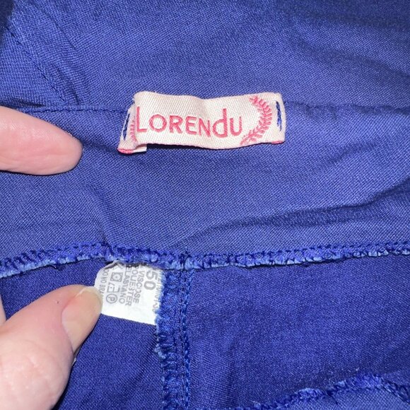 Vintage Lorendu Womens Blue Wrap Skort With Ring Detail Size L - Picture 4 of 7